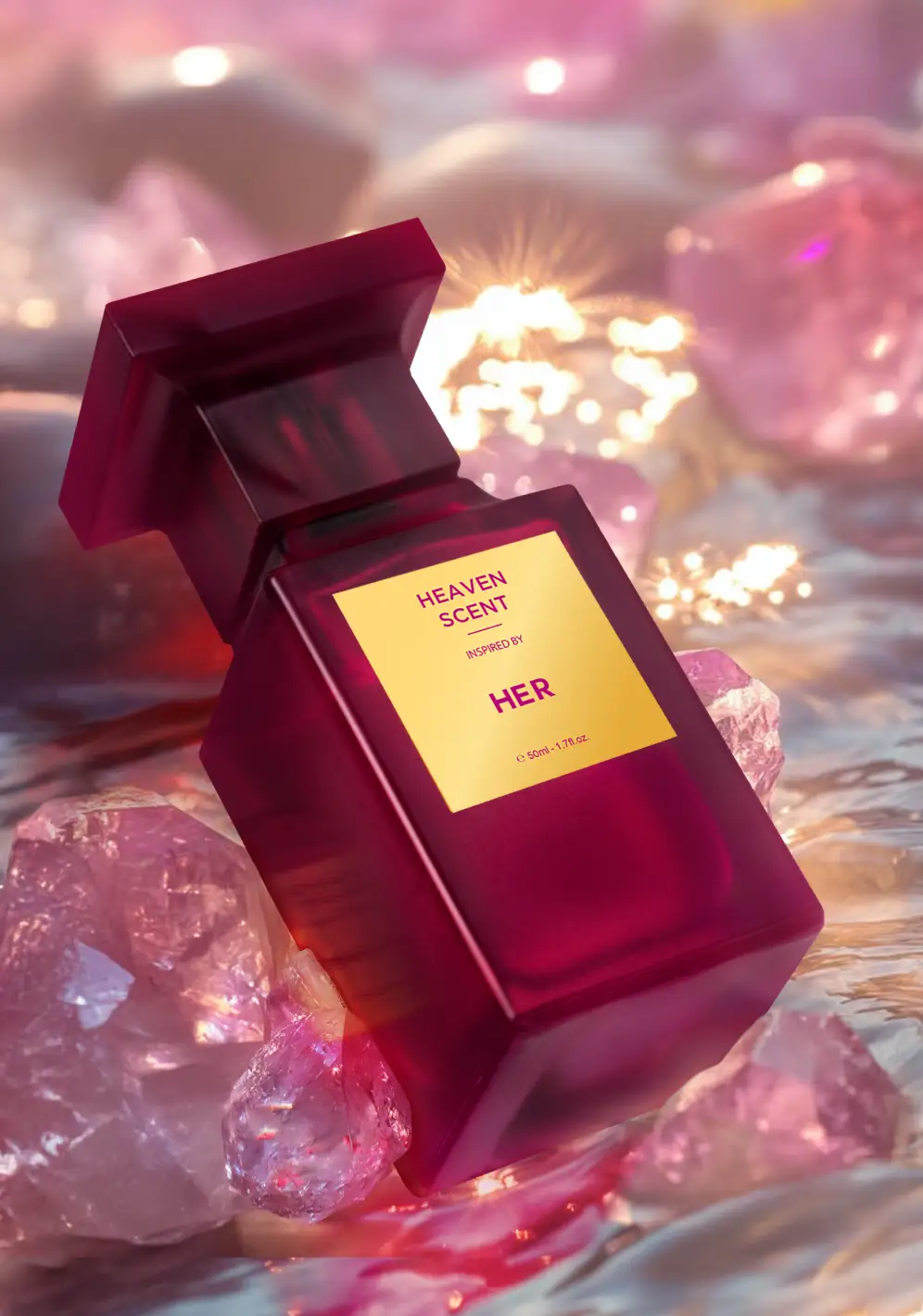 Her fragrance bottle